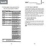 Предварительный просмотр 8 страницы Kunft KWH4209 Instruction Manual