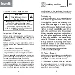 Предварительный просмотр 3 страницы Kunft KWM5315 Instruction Manual