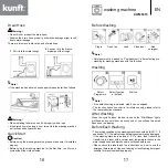 Предварительный просмотр 9 страницы Kunft KWM5315 Instruction Manual