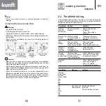 Предварительный просмотр 14 страницы Kunft KWM5315 Instruction Manual