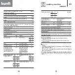 Предварительный просмотр 16 страницы Kunft KWM5315 Instruction Manual