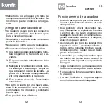 Предварительный просмотр 22 страницы Kunft KWM5315 Instruction Manual