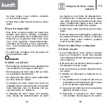 Предварительный просмотр 38 страницы Kunft KWM5315 Instruction Manual