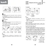 Предварительный просмотр 42 страницы Kunft KWM5315 Instruction Manual