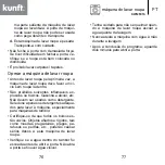 Предварительный просмотр 39 страницы Kunft KWM5316 Instruction Manual