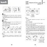 Предварительный просмотр 42 страницы Kunft KWM5316 Instruction Manual