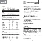 Предварительный просмотр 46 страницы Kunft KWM5316 Instruction Manual