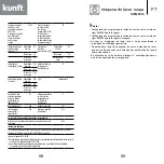 Предварительный просмотр 50 страницы Kunft KWM5316 Instruction Manual