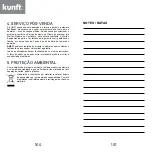 Предварительный просмотр 51 страницы Kunft KWM5316 Instruction Manual