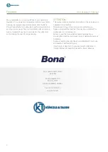 Preview for 2 page of Kunzle & Tasin Bona FlexiSand 1.5 Operating Manual