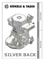 Preview for 1 page of Kunzle & Tasin SILVER BACK Instruction Handbook Manual