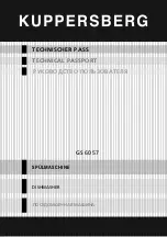 Preview for 1 page of Kuppersberg GS 6057 Manual