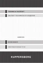 Kuppersberg HMW 650 Technical Passport preview