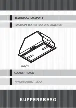 Предварительный просмотр 1 страницы Kuppersberg INBOX Technical Passport