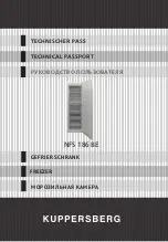 Preview for 1 page of Kuppersberg NFS 186 BE Technical Passport