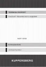 Kuppersberg NOFF 18769 Technical Passport preview