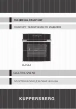 Preview for 1 page of Kuppersberg OZ 663 Technical Passport