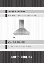 Preview for 1 page of Kuppersberg T 601 Technical Passport