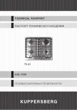 Предварительный просмотр 1 страницы Kuppersberg TS 61 Technical Passport