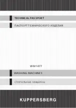 Kuppersberg WM 1477 Technical Passport preview