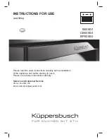 Kuppersbusch B6350.0 Instructions For Use Manual preview