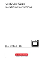 Kuppersbusch EEB 6100.8 Use & Care Manual preview