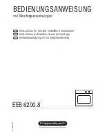 Preview for 1 page of Kuppersbusch EEB 6200.8 Manual