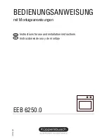 Preview for 1 page of Kuppersbusch EEB 6250.0 Manual