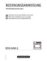 Kuppersbusch EEB 6450.5 Instructions For Use And Installation Instructions preview