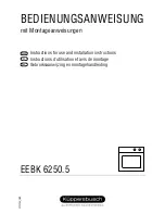 Kuppersbusch EEBK 6250.5 Instructions For Use And Installation Instruction preview