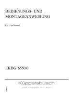 Kuppersbusch EKDG 6550.0 User Manual preview