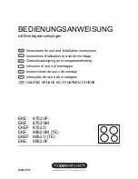 Preview for 1 page of Kuppersbusch EKEF 8752.0 Instructions For Use And Installation Instructions