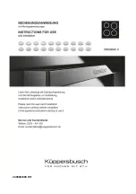 Kuppersbusch EKID9940.0 Instructions For Use And Installation preview