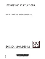 Kuppersbusch EKS 304.1 Installation Instructions Manual preview