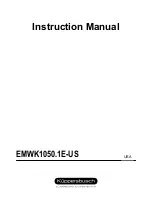 Kuppersbusch EMWK 1050.1E-US Instruction Manual предпросмотр