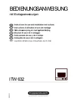 Preview for 1 page of Kuppersbusch ITW 632 Instructions For Use And Installation