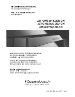 Kuppersbusch JZT-GKS3820.0ED-CN Instructions For Use And Installation preview