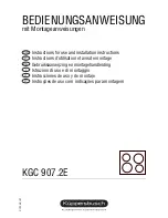 Preview for 1 page of Kuppersbusch KGC 907.2E Instructions For Use Manual