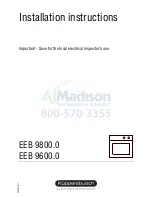 Preview for 1 page of Küppersbusch EEB 9600.0 Installation Instructions Manual