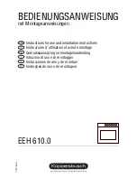 Küppersbusch EEH 610.0 Instructions For Use And Installation Instructions preview