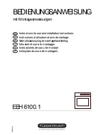 Küppersbusch EEH 6100.1 Instructions For Use And Installation Instructions preview