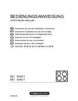 Preview for 1 page of Küppersbusch EKI 6040.1 Instructions For Use And Installation Instructions