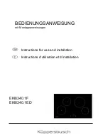 Preview for 1 page of Küppersbusch EKI8340.1ED Instructions For Use And Installation