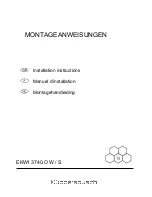 Preview for 1 page of Küppersbusch EKWI 3740.O W Installation Instructions Manual