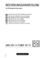 Preview for 1 page of Küppersbusch EMG 457.0 Instructions For Use And Installation Instructions