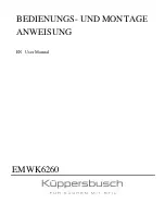 Küppersbusch EMWK6260 User Manual preview