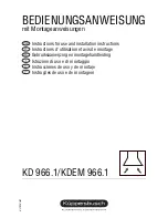 Küppersbusch IKD 966.1 Instructions For Use And Installation Instructions preview