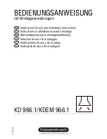 Preview for 1 page of Küppersbusch IKD 966.1 Instructions For Use And Installation Instructions