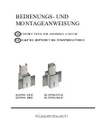 Küppersbusch IKD9980.0BGE Instructions For Assembly And Use preview