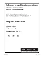 Küppersbusch IKE 160-2T Operating Instructions Manual предпросмотр